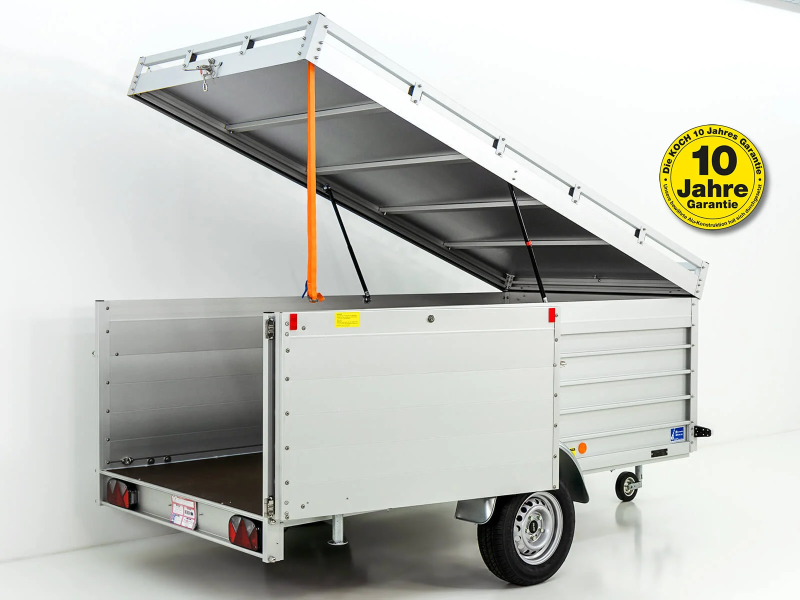 1 Deckelanhänger 150x300cm Höhe: 95cm 750kg | Typ U7 | Seitentür-Neu – Bild 1