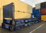 Gebrauchter 40′ Flat Rack CW-Versandcontainer