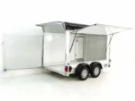 Debon Kofferanhänger C500 Sandwich 164x300cm H:200cm 2,0t | Alu | Polybug | Tür | Schwarz-Neu – Bild 2