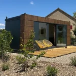 Gartenbüro 5×3 Helsinki mit WC und Küche auf der linken Seite – Bild 4