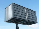20 Fuß Open Side Lagercontainer – Schwarz – Bild 4