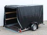 Vezeko Absenkanhänger 162x272x155 1,3t Hochplane Schwarz-Neu – Bild 5