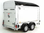 Debon Kofferanhänger C500 Sandwich 164x300cm H:200cm 2,0t | Alu | Polybug | Tür | Schwarz-Neu – Bild 5