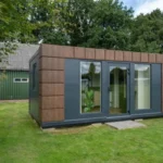 Gartenbüro 5×3 Helsinki mit WC und Küche auf der linken Seite – Bild 7